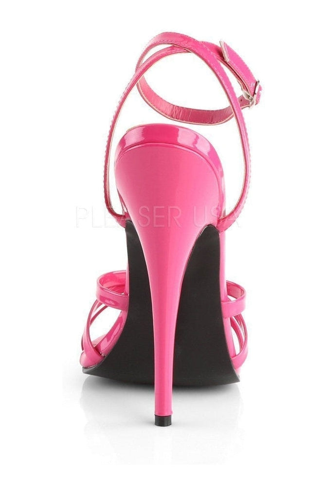 Devious DOMINA-108 Sandal in Fuchsia Patent