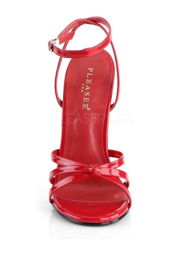 Devious DOMINA-108 Sandal in Red Patent