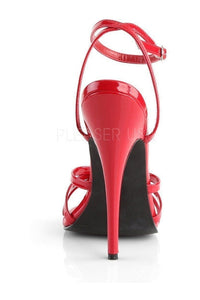 Devious DOMINA-108 Sandal in Red Patent