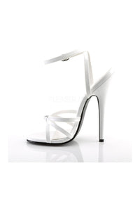 Devious DOMINA-108 Sandal in White Patent