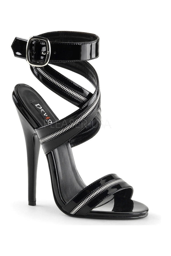 DOMINA-119 Sandal  | Black Patent