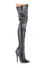 DOMINA-3000 Thigh Boot | Black Faux Leather
