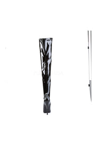 Devious DOMINA-3000 Thigh Boot in Black Patent