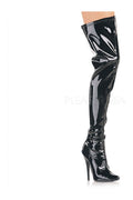 DOMINA-3000 Thigh Boot | Black Patent