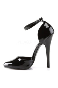 Devious DOMINA-402 Pump in Black Patent