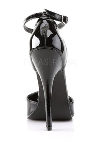 Devious DOMINA-402 Pump in Black Patent