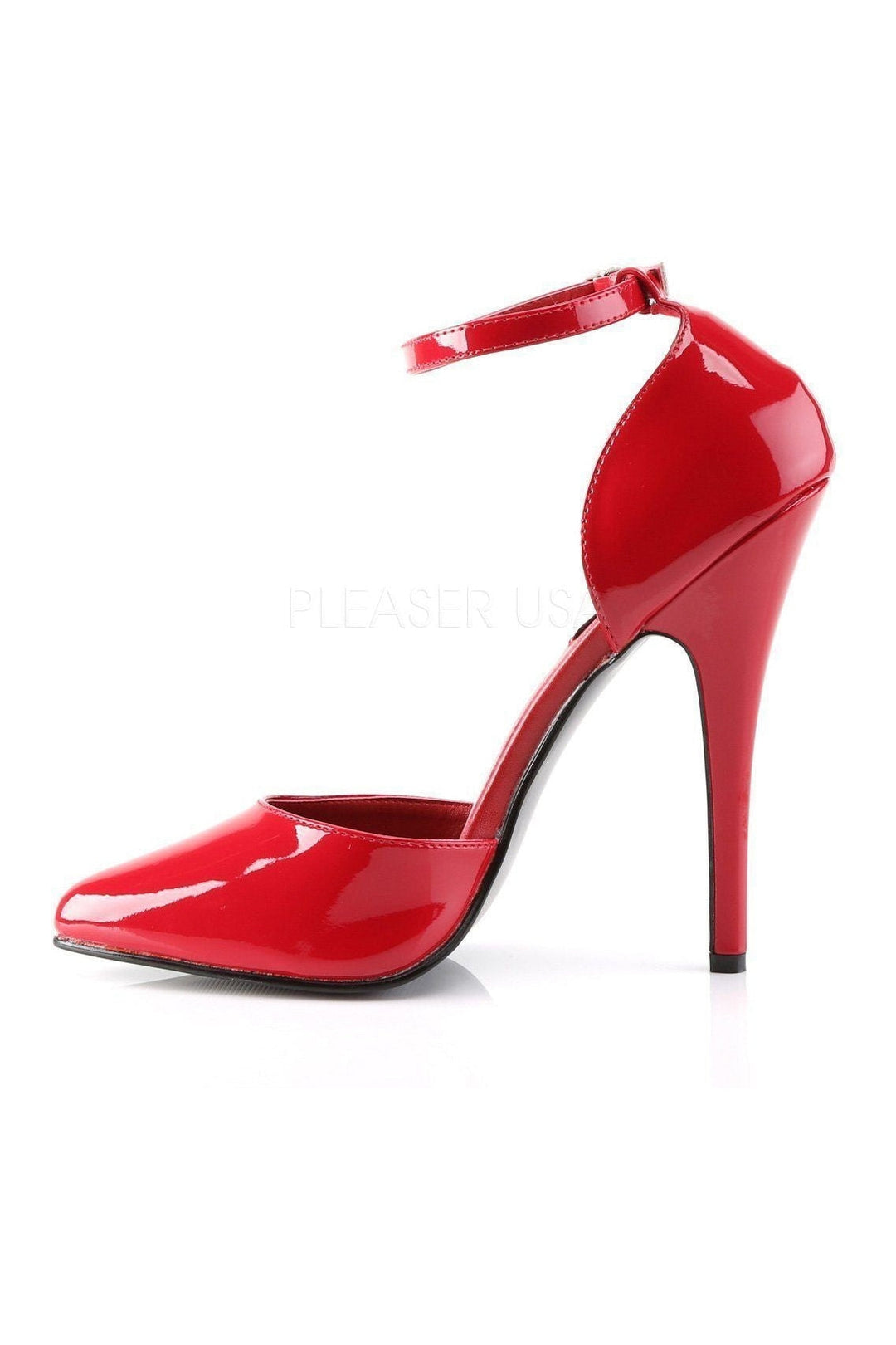 Domina-402 Pump | Red Patent-D'Orsays- Stripper Shoes at SEXYSHOES.COM