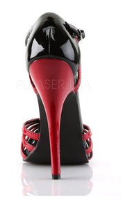 Devious DOMINA-412 Pump in Black Patent