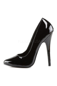 Devious DOMINA-420 Pump in Black Patent