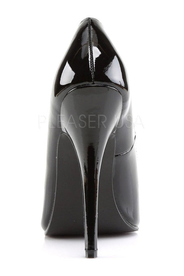Devious DOMINA-420 Pump in Black Patent