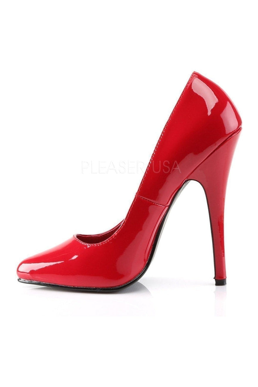 DOMINA-420 Pump | Red Patent-Pumps- Stripper Shoes at SEXYSHOES.COM