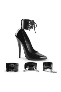 Devious DOMINA-434 Pump in Black Patent from SexyShoes.com