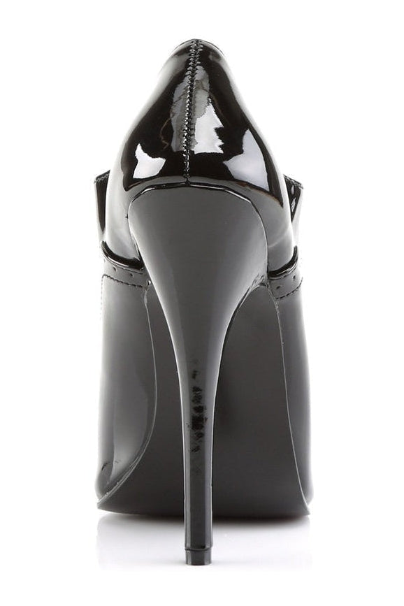DOMINA-460 Ankle Bootie | Black Patent-Devious-Pumps-SEXYSHOES.COM