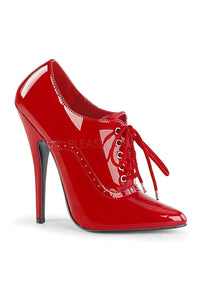 Devious DOMINA-460 Ankle Bootie in Red Patent from SexyShoes.com