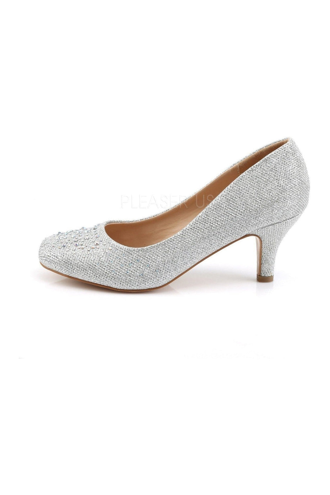 Fabulicious DORIS-06 Pump in Silver Fabric