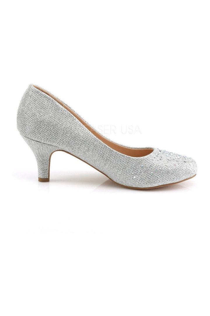 DORIS-06 Pump | Silver Fabric-Fabulicious-Pumps-SEXYSHOES.COM