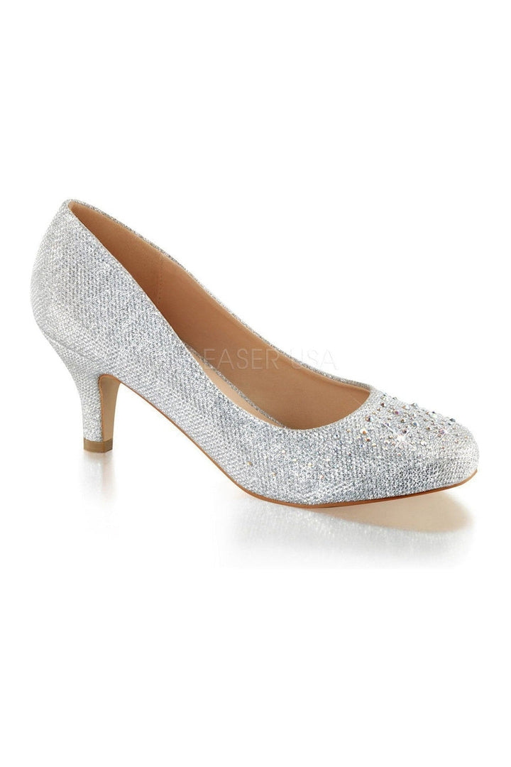 DORIS-06 Pump | Silver Fabric-Fabulicious-Silver-Pumps-SEXYSHOES.COM