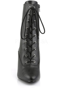 Pleaser Pink Label DREAM-1020 Ankle Boot in Black Faux Leather