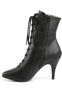 Pleaser Pink Label DREAM-1020 Ankle Boot in Black Faux Leather