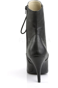 Pleaser Pink Label DREAM-1020 Ankle Boot in Black Faux Leather