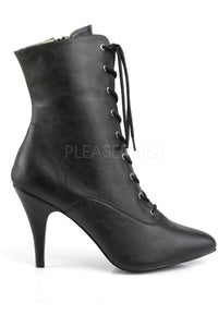 Pleaser Pink Label DREAM-1020 Ankle Boot in Black Faux Leather