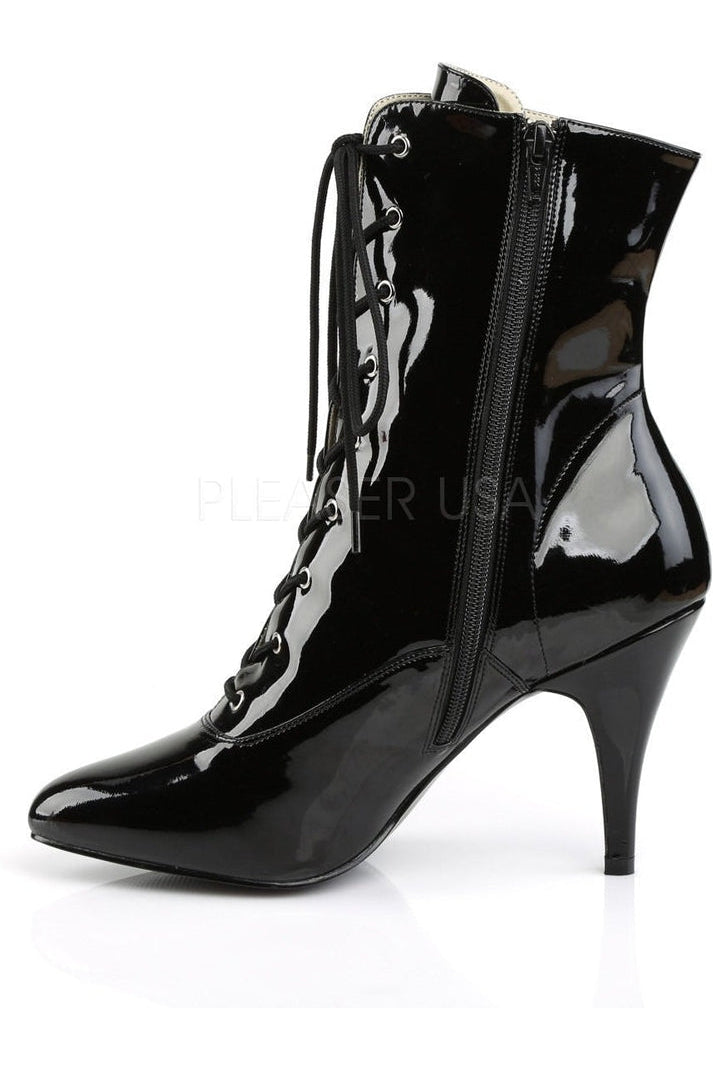 Pleaser Pink Label DREAM-1020 Ankle Boot in Black Patent