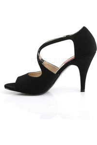 Pleaser Pink Label DREAM-412 Sandal in Black Faux Leather