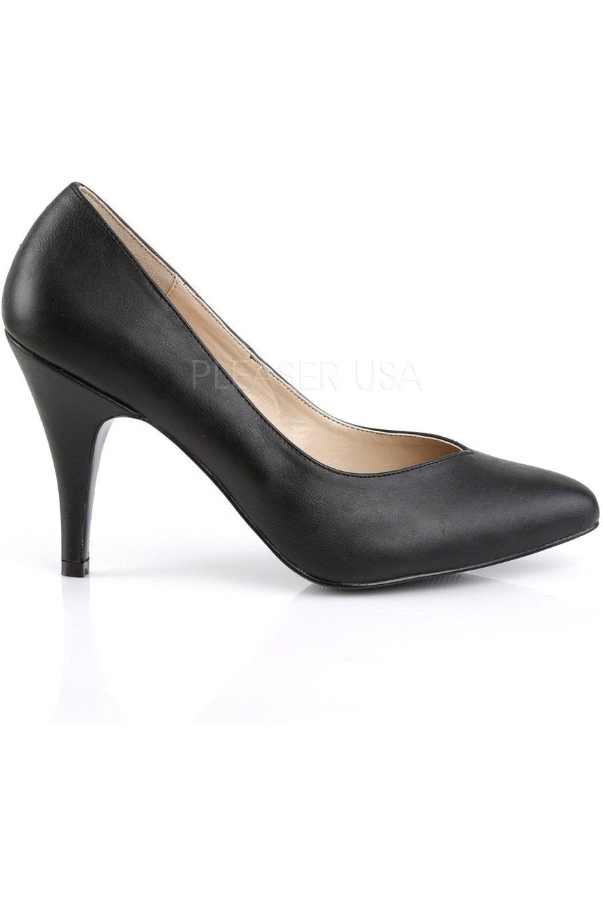 Pleaser Pink Label DREAM-420 Pump in Black Faux Leather