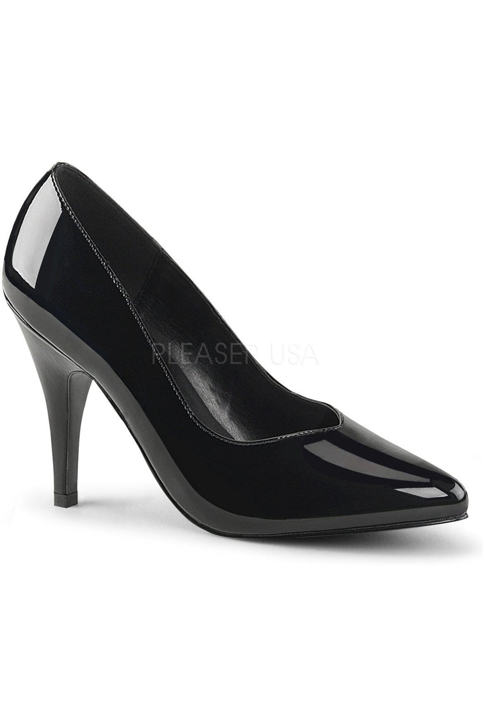 Pleaser Pink Label DREAM-420 Pump in Black Patent from SexyShoes.com