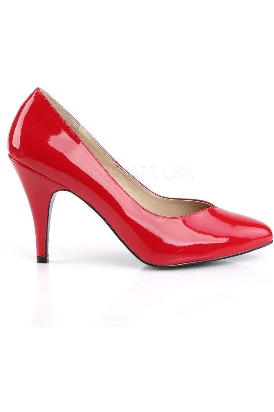 Pleaser Pink Label DREAM-420 Pump in Red Patent