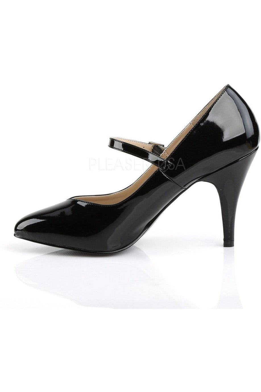 DREAM-428 Pump | Black Patent-Pleaser Pink Label-Mary Janes-SEXYSHOES.COM