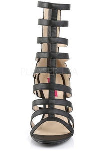 Pleaser Pink Label DREAM-438 Ankle Boot in Black Faux Leather