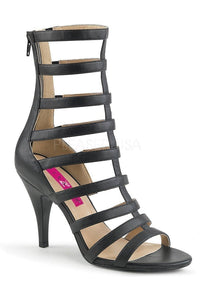 Pleaser Pink Label DREAM-438 Ankle Boot in Black Faux Leather from SexyShoes.com