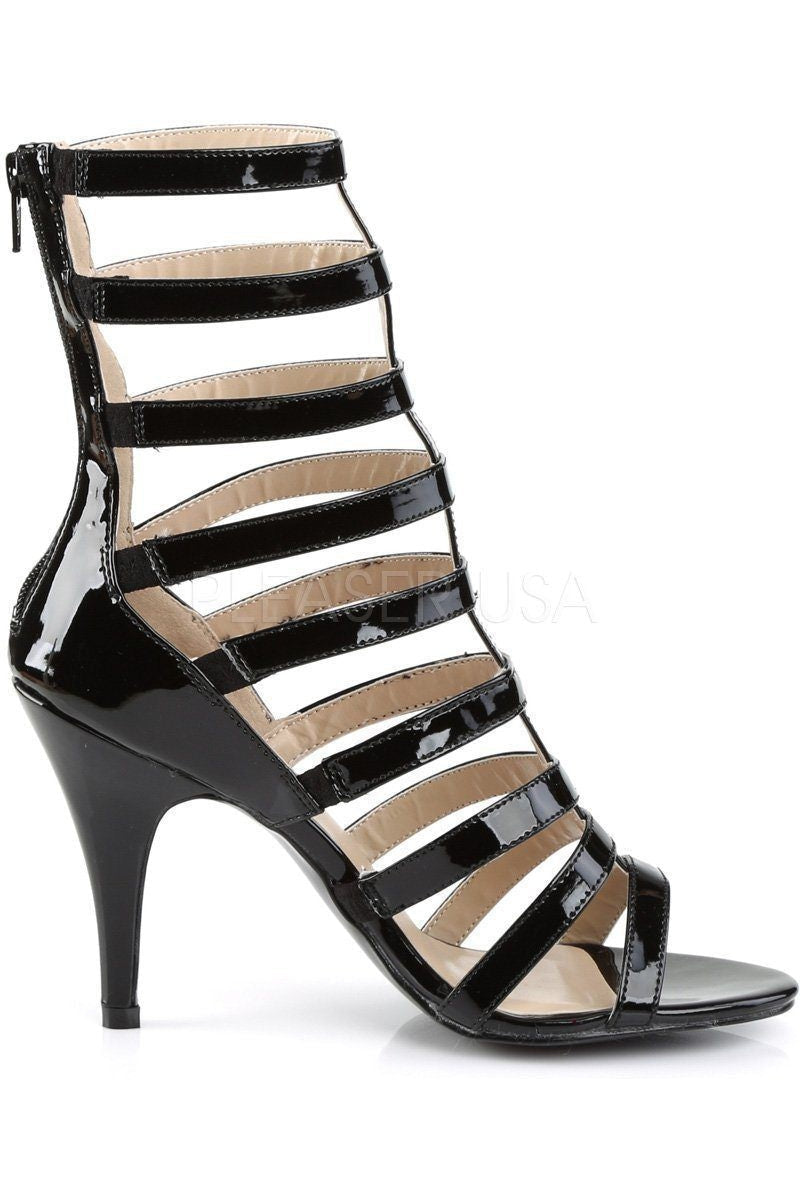 DREAM-438 Ankle Boot | Black Patent-Pleaser Pink Label-Ankle Boots-SEXYSHOES.COM