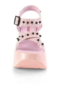 Demonia DYNAMITE-02 Ankle Boot in Pink Faux Leather