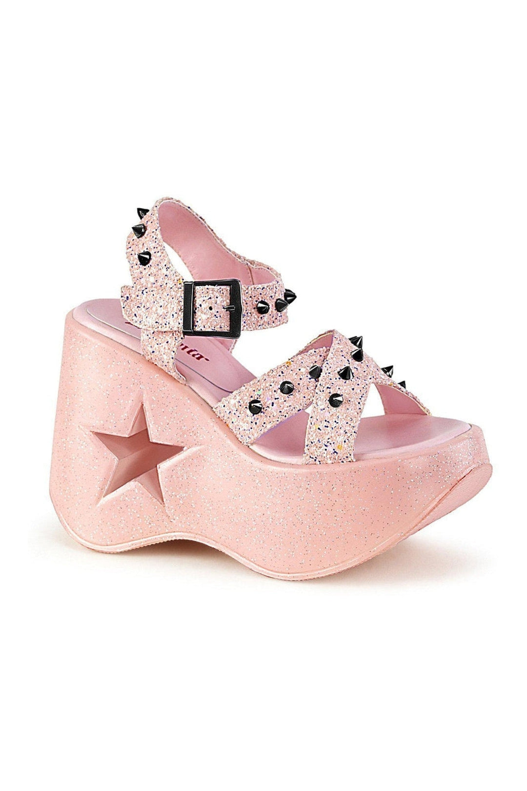 Demonia DYNAMITE-02 Ankle Boot in Pink Faux Leather from SexyShoes.com