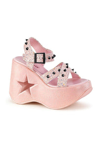 Demonia DYNAMITE-02 Ankle Boot in Pink Faux Leather from SexyShoes.com