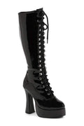 EASY Knee Boot  | Black  Patent