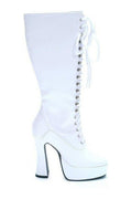 EASY Knee Boot  | White Patent