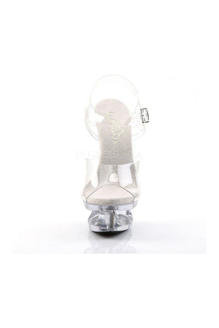 ECLIPSE-608 Platform Sandal  | Clear Vinyl
