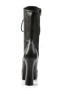 Pleaser ELECTRA-1020 Platform Boot in Black Faux Leather