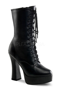 Pleaser ELECTRA-1020 Platform Boot in Black Faux Leather from SexyShoes.com