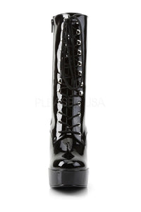 Pleaser ELECTRA-1020 Platform Boot in Black Patent