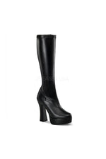 ELECTRA-2000Z Platform Boot  | Black Faux Leather