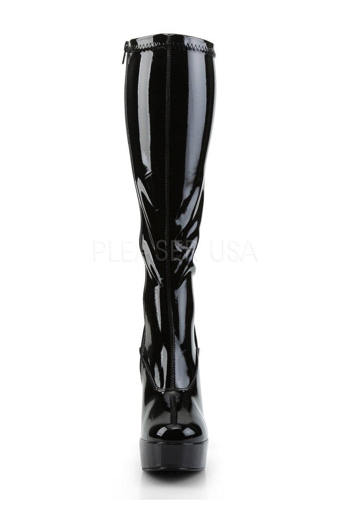 Pleaser ELECTRA-2000Z Platform Boot in Black Patent
