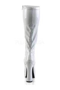 Pleaser ELECTRA-2000Z Platform Boot in White Patent