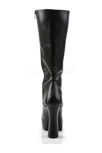 Pleaser ELECTRA-2020 Platform Boot in Black Faux Leather