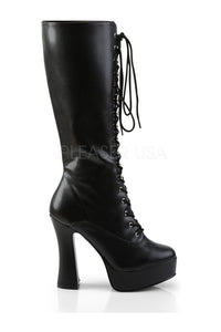 Pleaser ELECTRA-2020 Platform Boot in Black Faux Leather