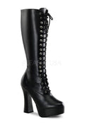 ELECTRA-2020 Platform Boot  | Black Faux Leather