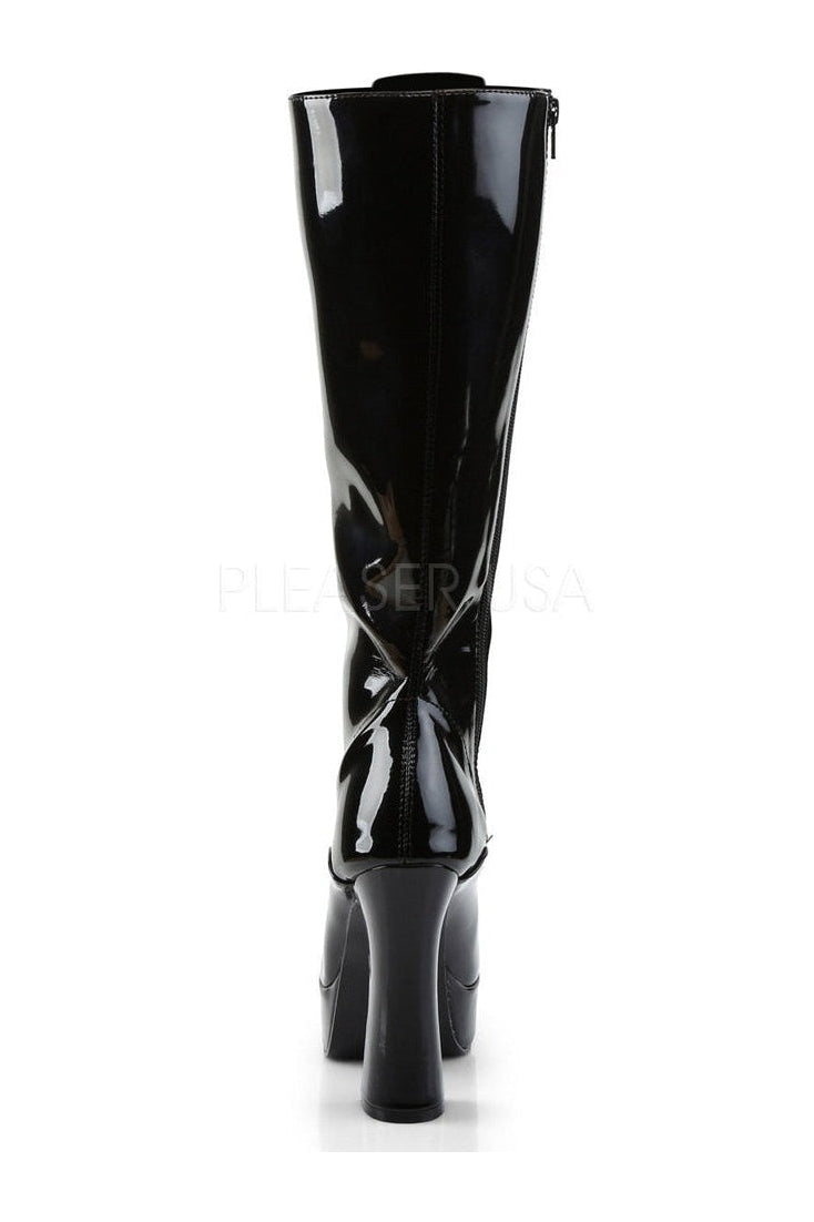 Pleaser ELECTRA-2020 Platform Boot in Black Patent